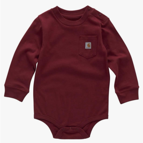 Carhartt Kid's CA5002 Long-Sleeve Pocket Bodysuit