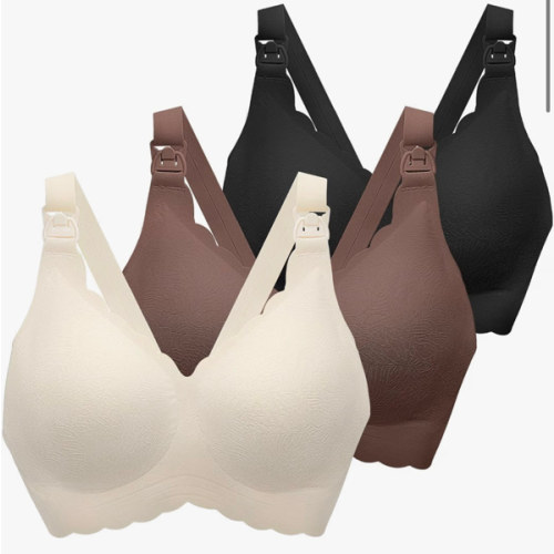 Nursing Bras for Breastfeeding, Seamless Ultra Comfort Maternity Bra, Natural Shape Pregnancy Bras for Women