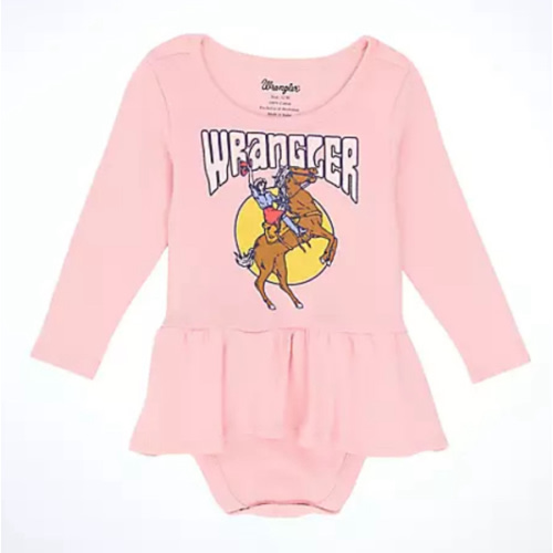 Baby Girl's Western Graphic Skirted Bodysuit | TODAY'S DEALS | Wrangler®