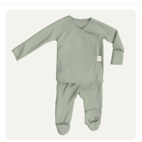 Footie - Avocado – Bonsie Skin to Skin Babywear