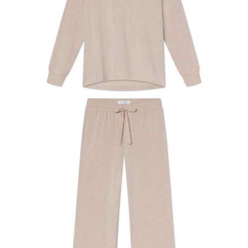 LAKE | Women | Lounge | Oat Heather Relax Pants Set