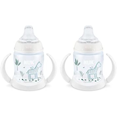 NUK Disney Learner Sippy Cup (5 Ounce (Pack of 2), Woodlands-Zebra)