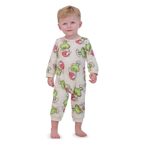 Dr.Seuss Baby Boy Grinch Printed Coverall, Sizes 0-24 Months