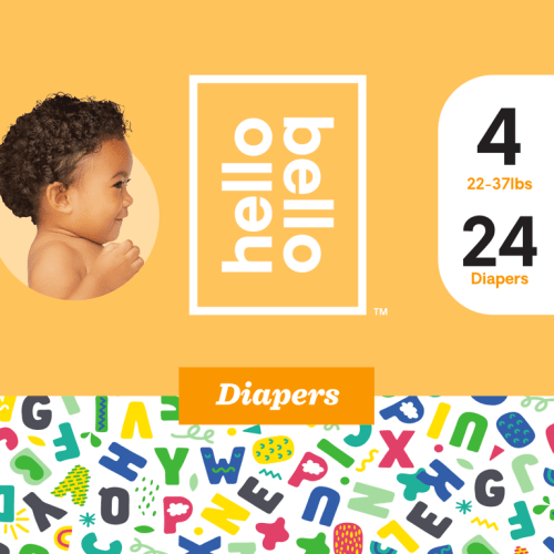Hello Bello Diapers - Alphabet Soup - Size 4 (24ct) - Hello Bello Diapers - Alphabet Soup - Size 4 (24ct)