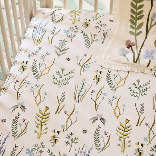 Joseph Altuzarra Blooming Garden Crib Sheet
