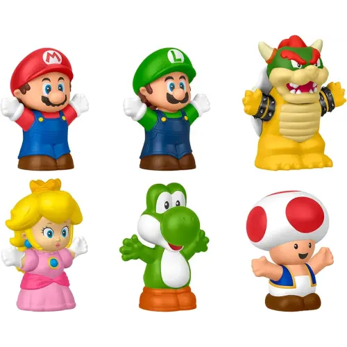 Fisher-Price Little People My Mario 6-Piece Character Figure Set