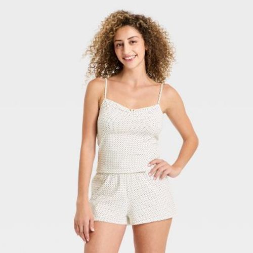 Women's Jersey Tank and Shorts Pajama Set - Wild Fable™ White L