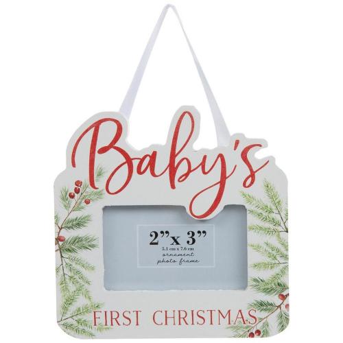 Baby's First Christmas Photo Frame Ornament