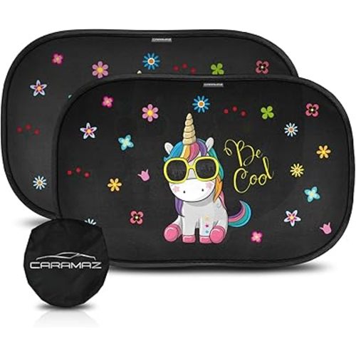 CARAMAZ Car Window Shade for Baby with Certified UV-Protection 2 Pack - 20"x12"