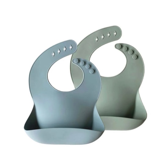Silicone Baby Bib - 2 Pack