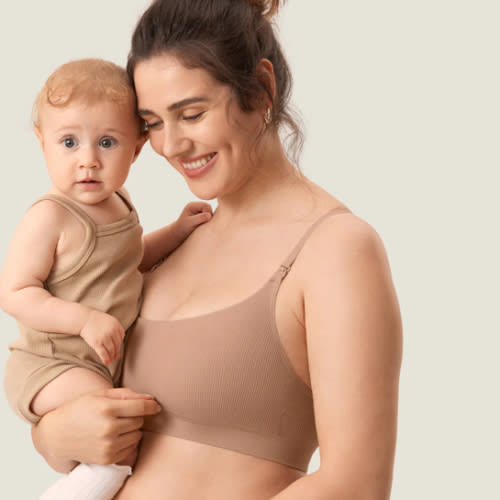 Ribbed Scoop Nursing Bralette