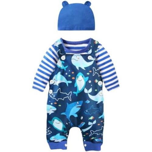 Baby Boys Clothes 3pcs Halloween Thanksgiving Christmas Outfits 0-18M