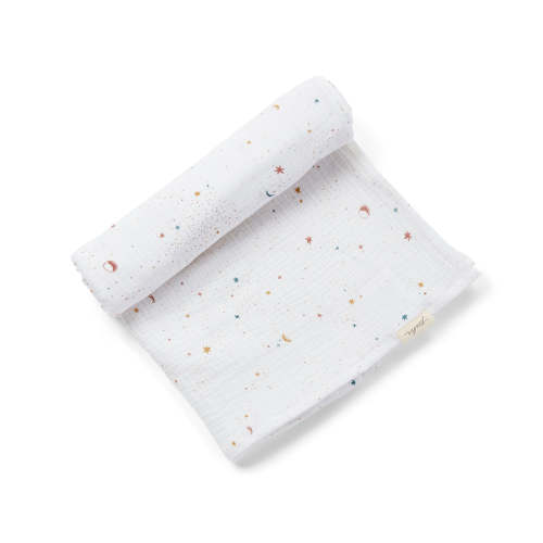 Organic Cotton Muslin Swaddle - Celestial
