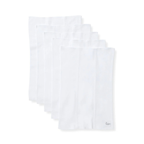 Bee Essentials Solid Organic Burp Cloths 5 Pack - Cloud