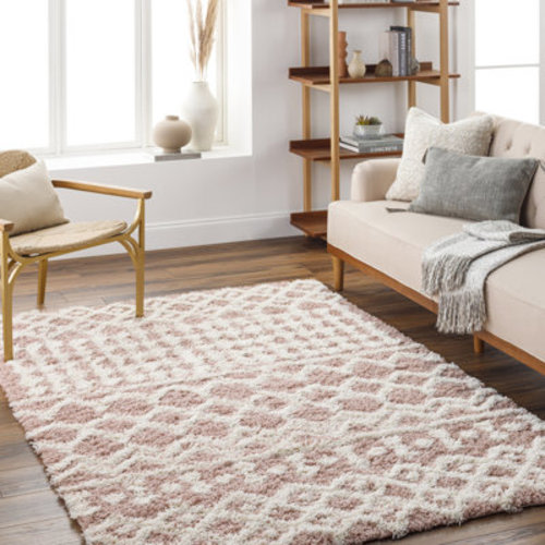 The Twillery Co.® Hinsdale Machine Woven Polyester Area Rug in Pink & Reviews | Wayfair