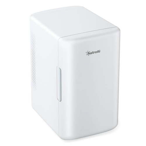 Mini Fridge Portable, Compact Refrigerator, 6L Capacity, Personal Cooler One Door, White