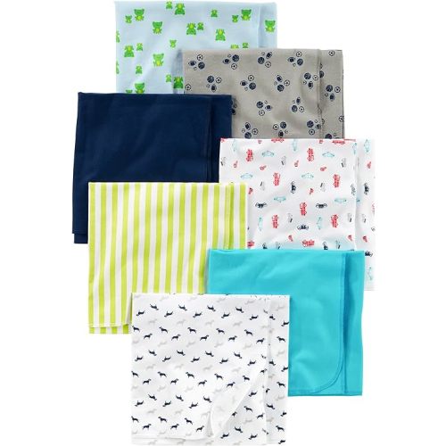 Simple Joys by Carter's unisex-baby 7-Pack Flannel Receiving Blankets