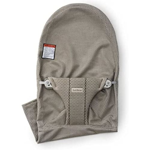 BabyBjörn Fabric Seat for Bouncer, Mesh, Gray Beige