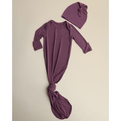 Bamboo Knotted Baby Gown | Pearl | Kindred Bravely