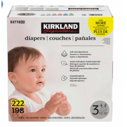 Kirkland Signature Diapers Sizes 3-6&nbsp;| Costco