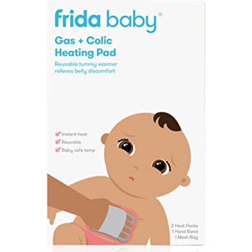 Gas + Colic Heating Pad for Natural Belly Relief by Frida Baby | Gentle Heat to Relax + Soothe Bellies | Instant Tummy Warmer | Soothe Colic Discomfort