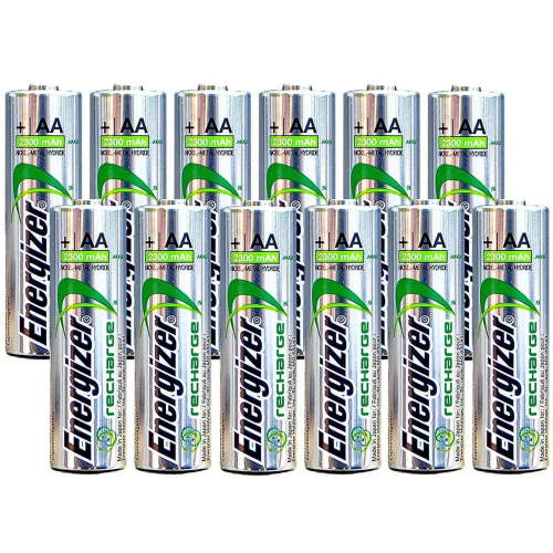Energizer AA Rechargeable Batteries NiMH 2300 mAh 1.2V NH15 - 12 Count