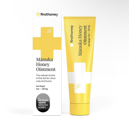 First Honey Wound Healing Ointment [ 1oz - 28.4g ] | 100% Active Leptospermum | Fast Relief & Skin Repair | Manuka Honey from New Zealand | Antibiotic Free Burn Care, Scar Gel, Dressing Aid