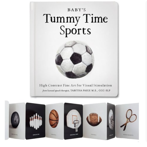 Baby's Tummy Time Sports: High-Contrast Fine Art for Visual Stimulation (Tabitha Paige Children's Book Series)