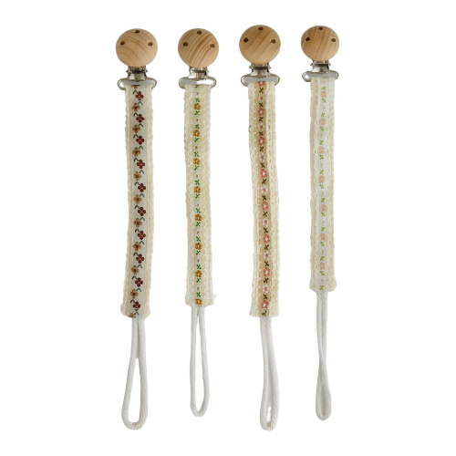 XIRQI 4Pcs Pacifier Clip,Compatible with Various Pacifiers & Teething Rings Pacifier Holder,Easy to Clean and Durable Binky Clips