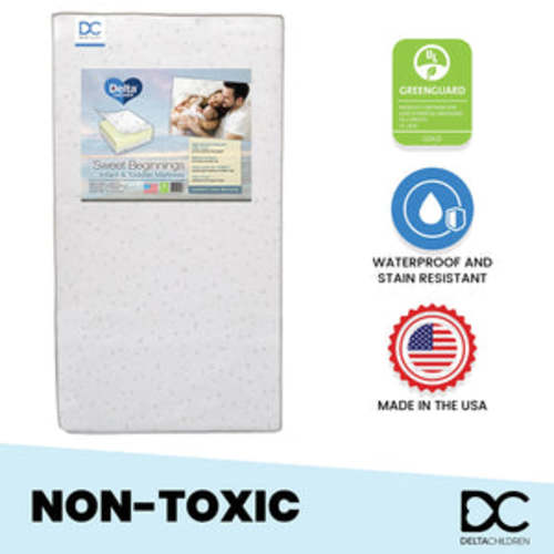 Sweet Beginnings Two-Stage Crib and Toddler Mattress