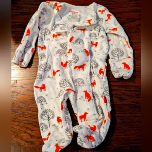 Magnetic Me Fox print sleeper NB