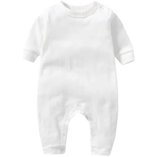 Unisex Baby Onesie, Long Sleeve 100% Cotton Baby Clothes, Baby Footless Jumpsuit