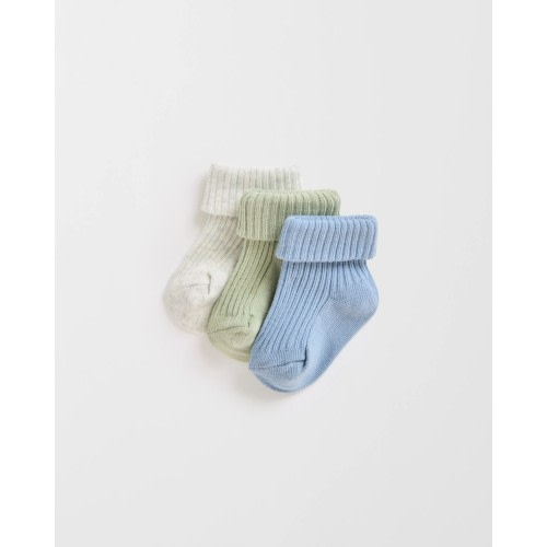Baby Unisex 3 Pack Turnover Socks