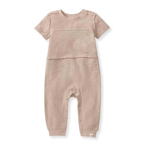 Burt's Bees Baby Baby Girl's Rompers, Set of 2 Bubbles, One Piece Jumpsuits, 100% Organic Cotton