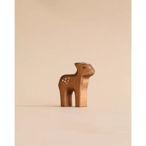 Handmade Holzwald Deer, Standing Fawn