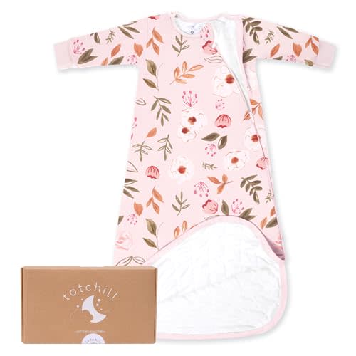 Baby Sleep Sack Long Sleeve 1.0 TOG 0-6-18-3T Wearable Blanket Infant Sleeping Bag, Soft & Breathable, 2-Way Zipper