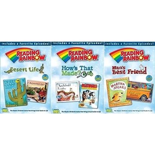 Reading Rainbow 6 Features: Desert Life / How's That Made / Man's Best Friend (3 Disc DVD Set)