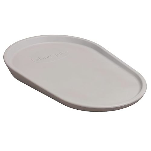 Shnuggle Squishy Changing Mat - Baby Changing Diaper Pad, Wipeable Easy-to-Clean Nappy Station, Warm-to-Touch Surface, Non-Slip Base, No Covers Needed - Taupe