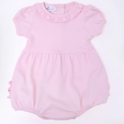 12M Essentials Solid Ruffle Bubble - Pink