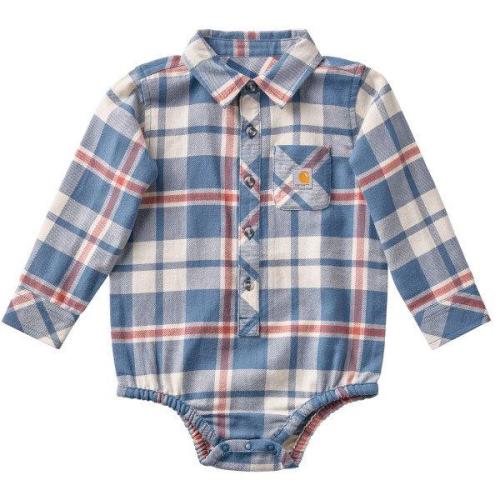 Baby Boys' Carhartt Flannel Pocket Long Sleeve Onesie