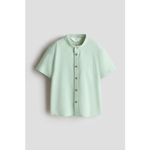BAND-COLLAR SHIRT