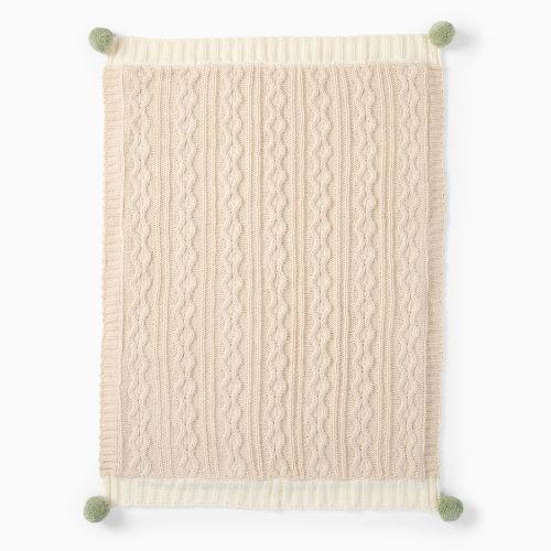 Cozy Cable Knit Baby Blanket
