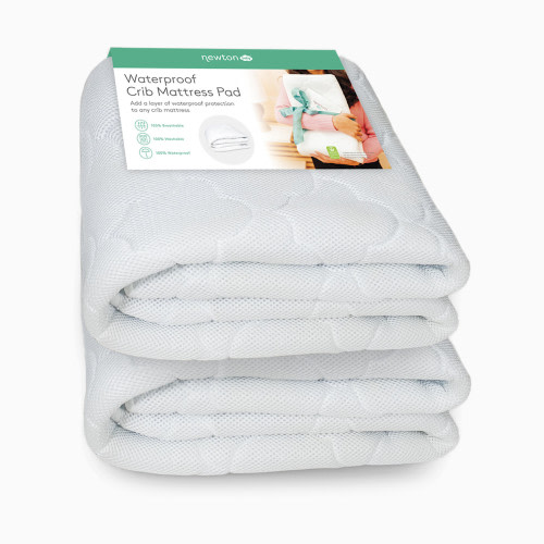 Newton Baby Waterproof Crib Mattress Pad - Two Pack