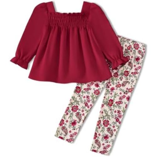 Toddler Girl Clothes Fall Winter 2 Piece Outfits Pant Set Size 3t-8Years