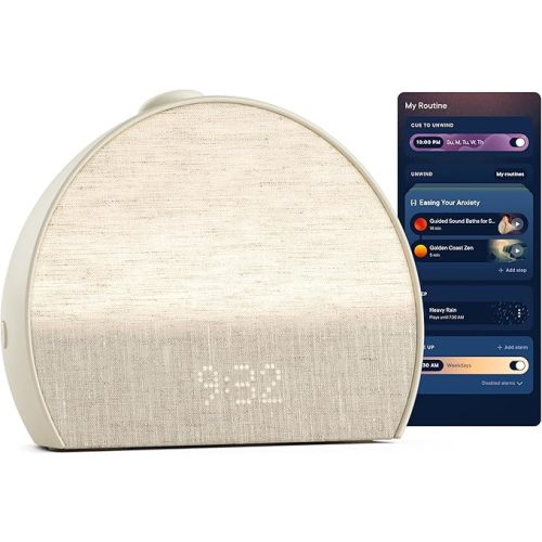 Hatch Restore 3 Sunrise Alarm Clock, Sound Machine, Smart Light (Putty) - White Noise, Screen-Free Sleep Routine