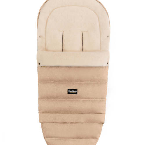 Beige Arctic Organic Wool Adjustable Footmuff – Cover Baby LLC