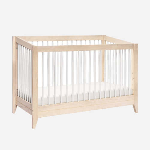 Sprout Convertible Crib - Washed Natural / White