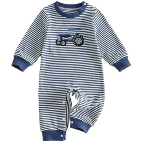 Newborn Baby Boy Fall Outfits Infant Long Sleeve Romper Jumpsuit