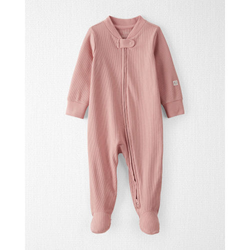 Baby Girl  Organic Cotton Sleep & Play Pajamas in Pink - Little Planet | Carter's