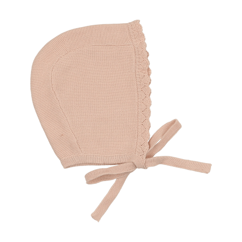 Knit Collar Ruffle Bonnet